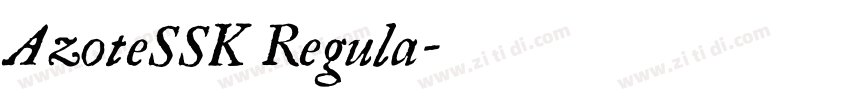 AzoteSSK Regula字体转换